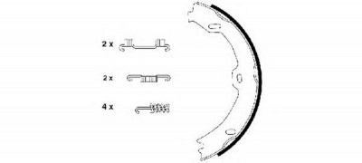 HELLA PAGID 8da355050481 -  Комплект тормозных колодок, стояночная тормозная система